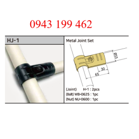 HJ-1 – Metal Joint Set | Khớp nối ống Ø28 mm