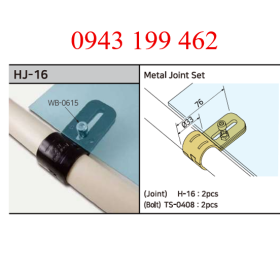 HJ-16 – Metal Joint Set | Khớp nối cố định ống Ø33 mm