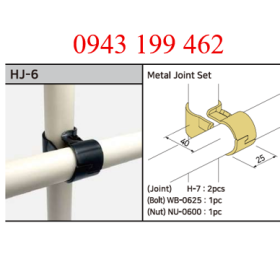 HJ-6 – Metal Joint Set | Khớp nối Ø28 mm