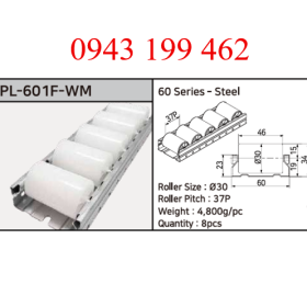 PL-601F-WM – 60 Series Steel Roller Conveyor | Cụm con lăn băng tải thép